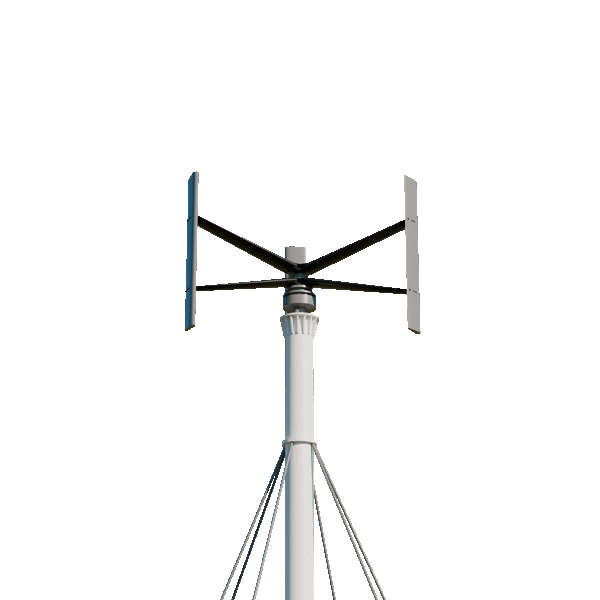 Vertical axis small wind turbine 9kW by Freen generating energy